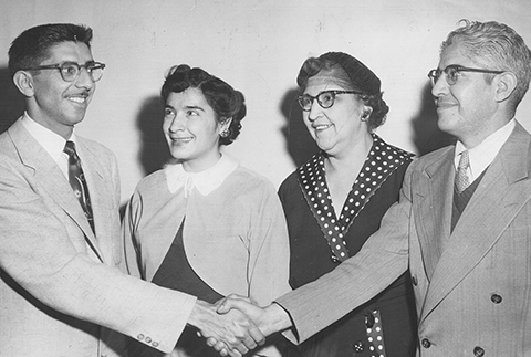 The officers of the Denver council of the League of United Latin American Citizens (LULAC), 1954. (Ira Gay Sealy/The Denver Post via Getty Images)