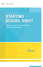 Starting School Right, ed. , v. 