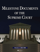 Milestone Documents of the Supreme Court, ed. , v. 